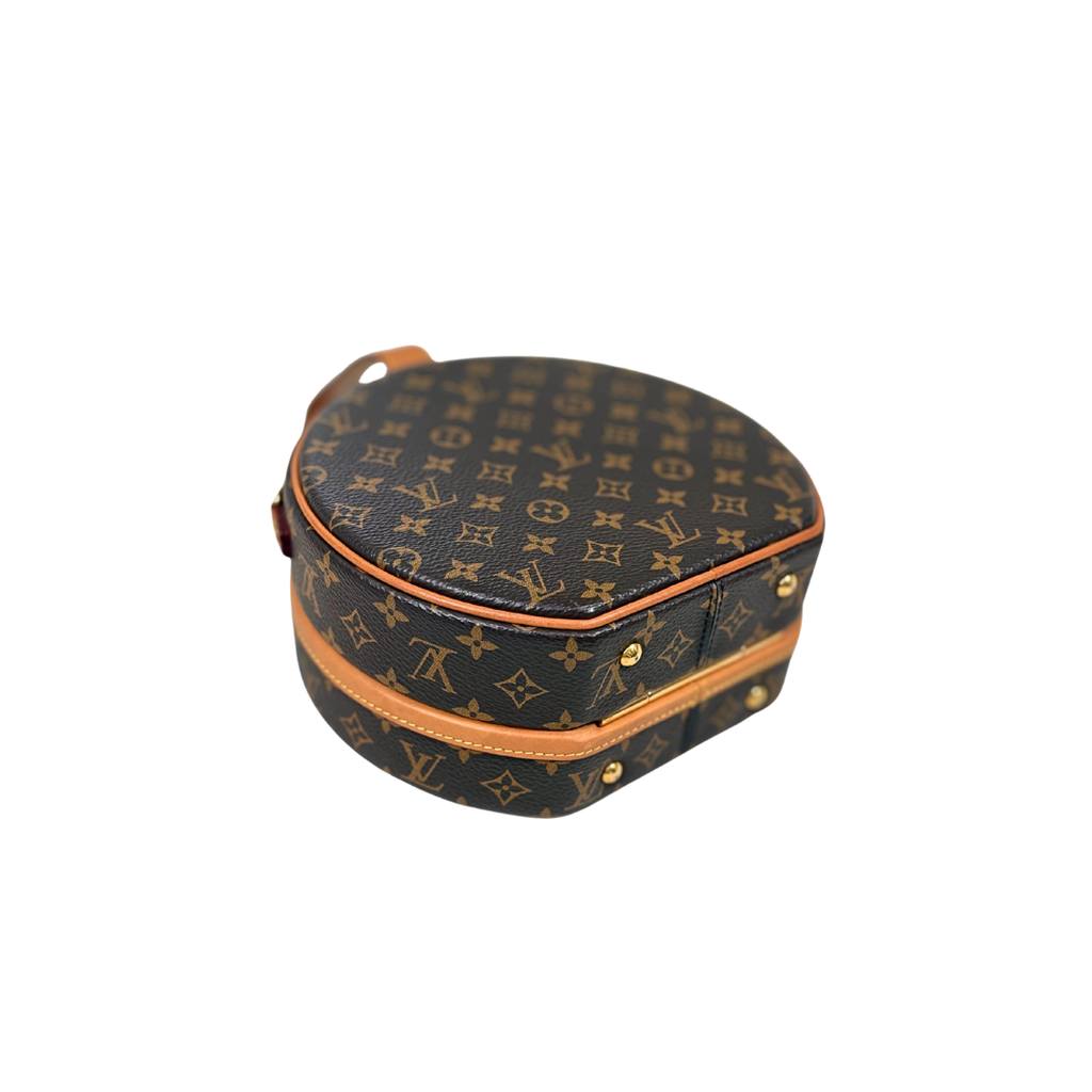 Petite Boite Chapeau Monogram Canvas Gold Hardware
