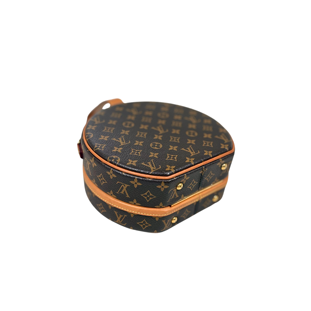 Petite Boite Chapeau Monogram Canvas Gold Hardware