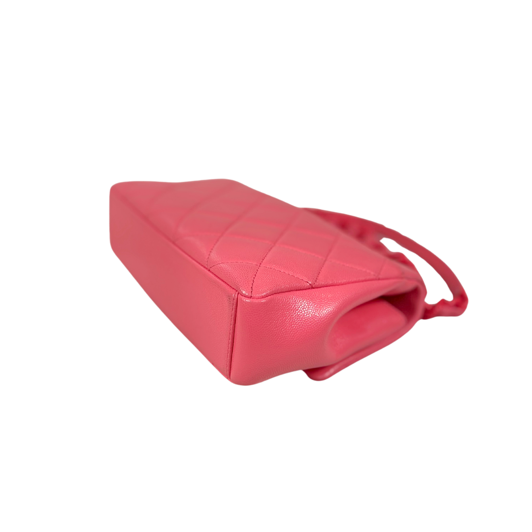 Runway All Pink Flap Bag Caviar Leather Series 30