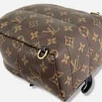 Palm Springs Monogram Canvas Mini Backpack Gold Hardware