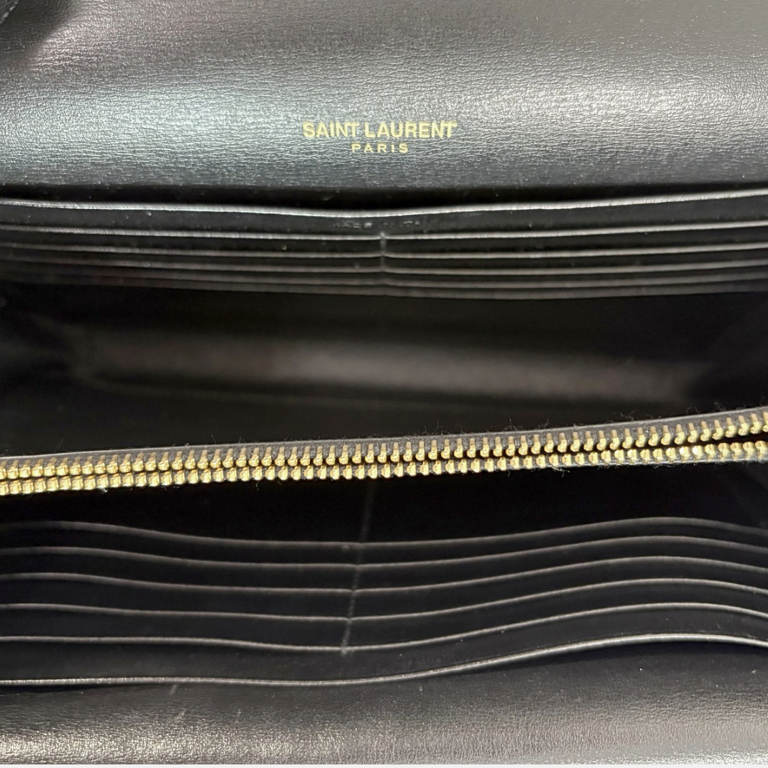 Sulpice Chain Shoulder Bag Black Gold Hardware