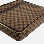 Sabana Case Bag Damier Ebene Leather Gold Hardware