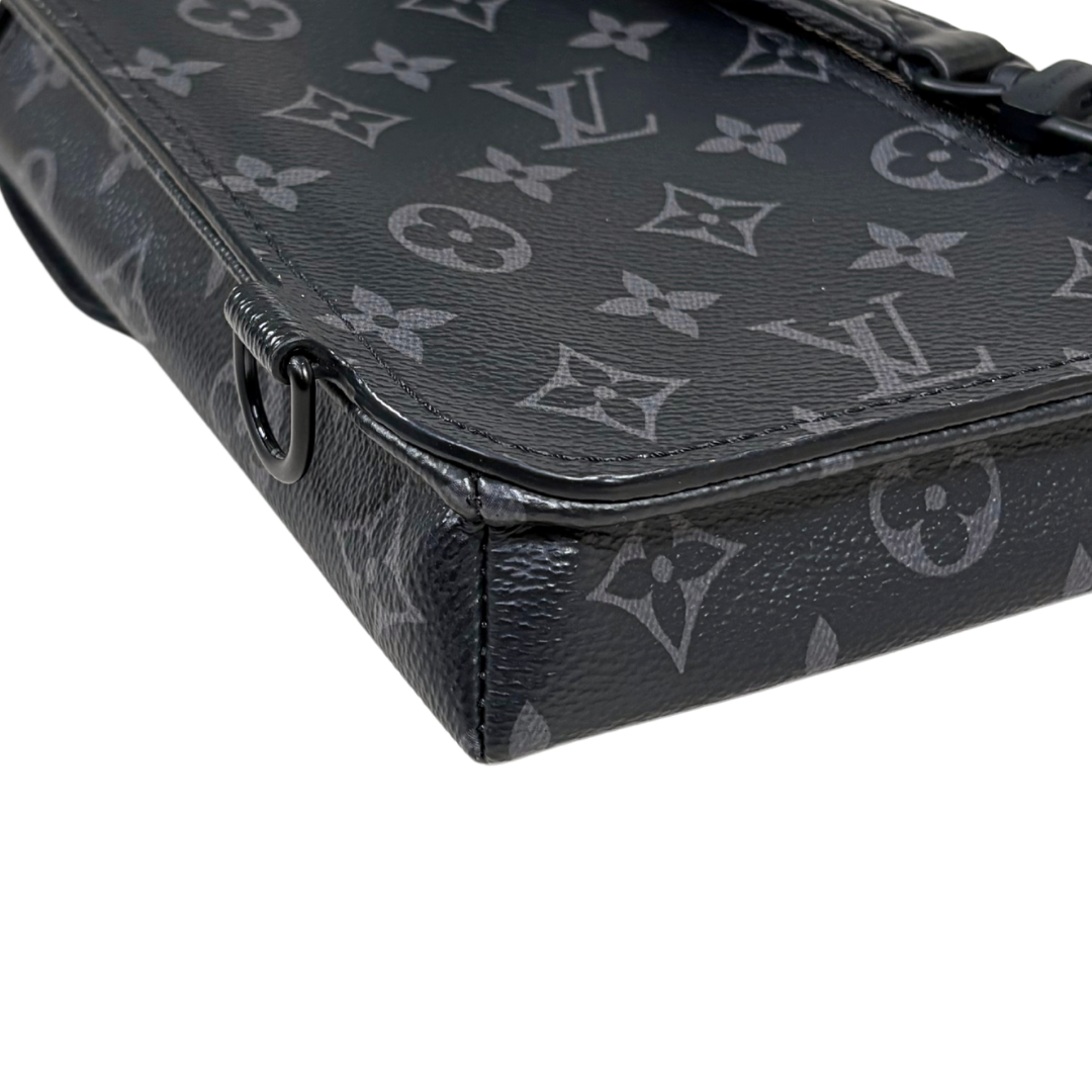 Eclipse Saumur Sling Bag Grey Monogram Canvas