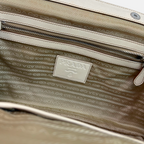 Doctor Logo Jacquard Canapa Frame Handbag Silver Hardware