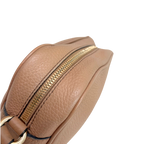 Soho Disco Rose Beige Calfskin Leather Gold Hardware