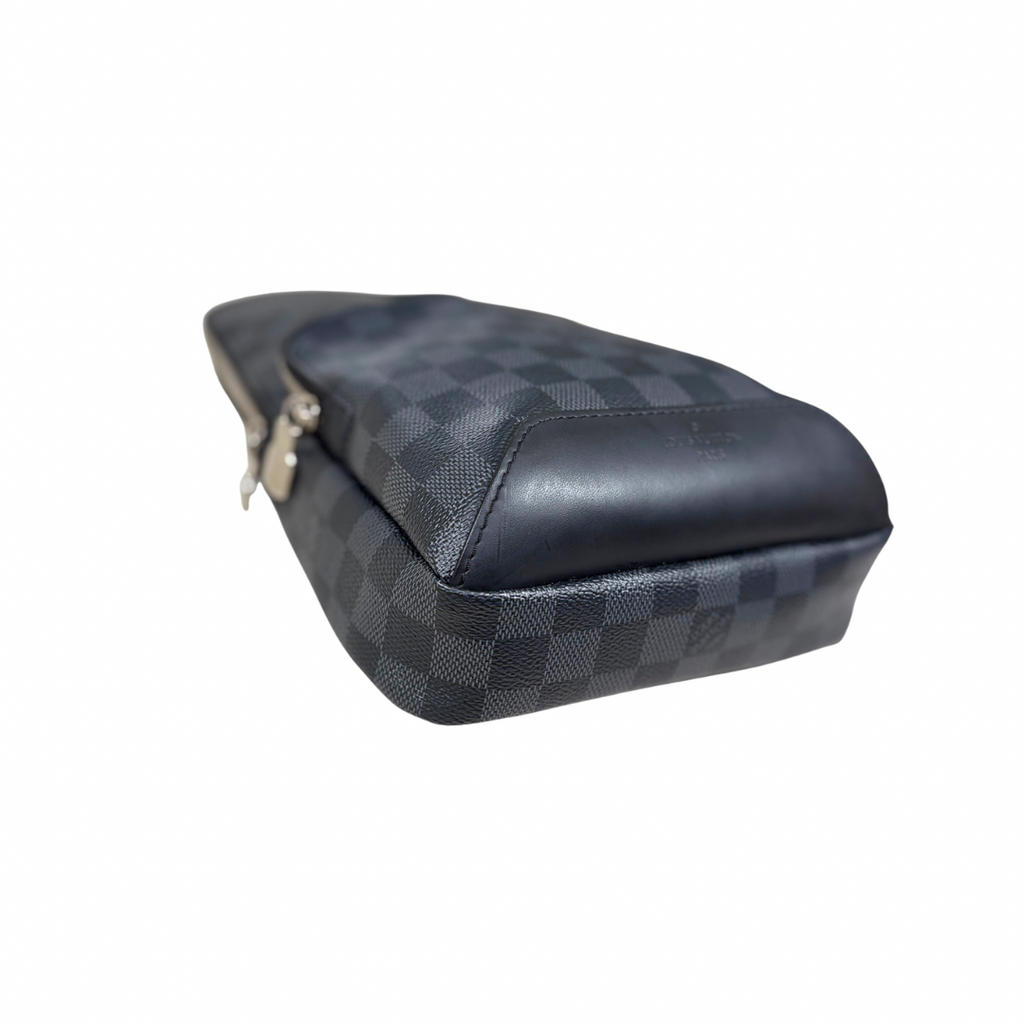 Avenue Sling Bag Damier Graphite Canvas Silver Hardware