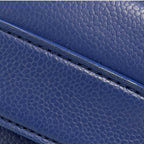 Blue Chevron Envelope Flap Caviar Mini Silver Hardware Series 24