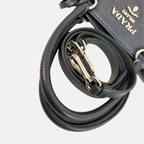 Vitello Phenix Black Tote Bag Silver Hardware