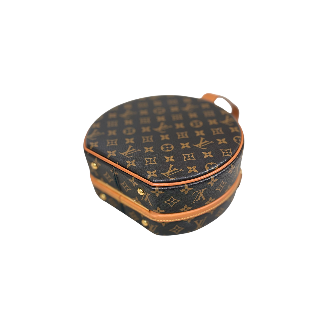 Petite Boite Chapeau Monogram Canvas Gold Hardware