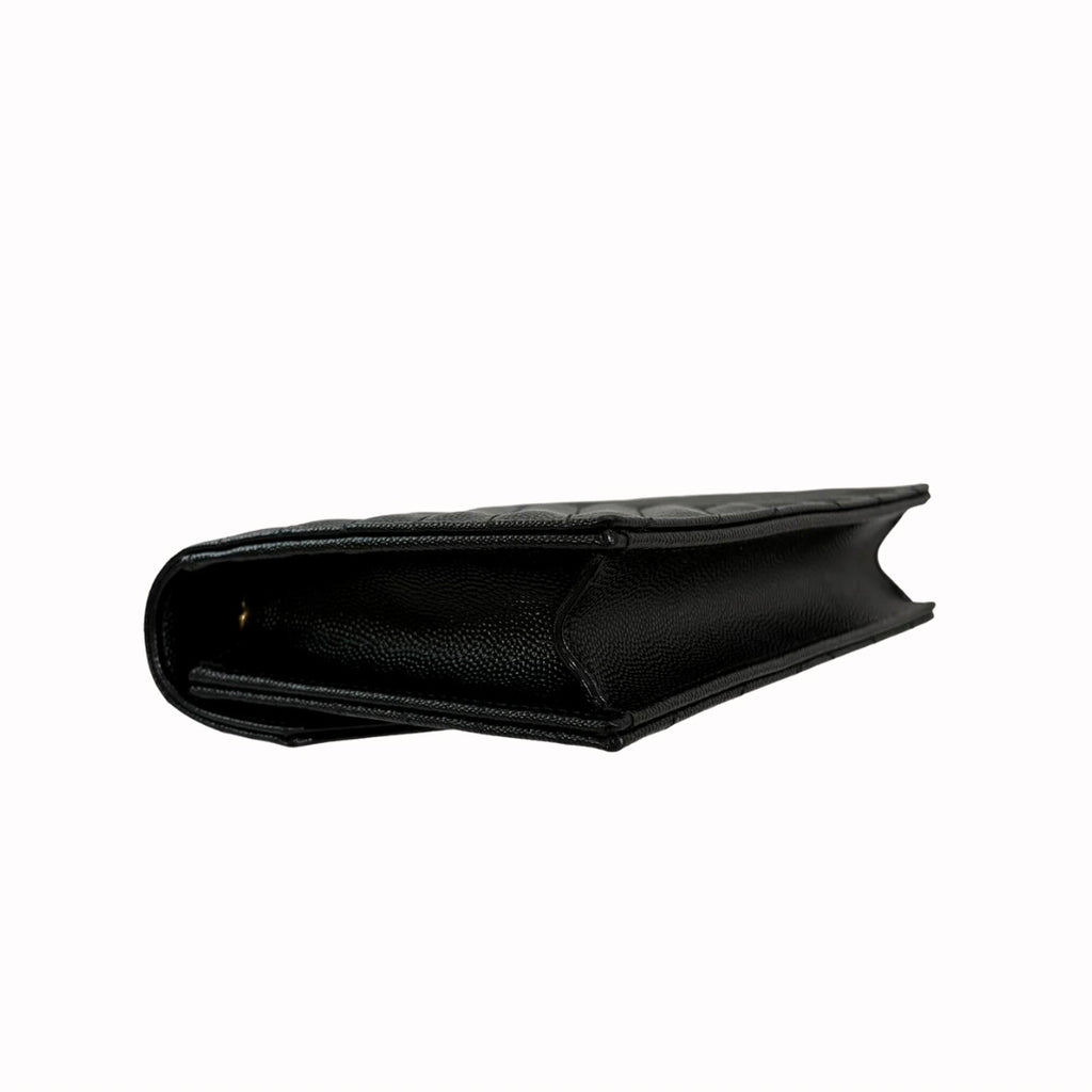 Classic Cassandre Chain Wallet Black Gold-Tone Hardware