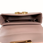 Montaigne 30 Poudre Pink Calfskin Leather Gold Hardware