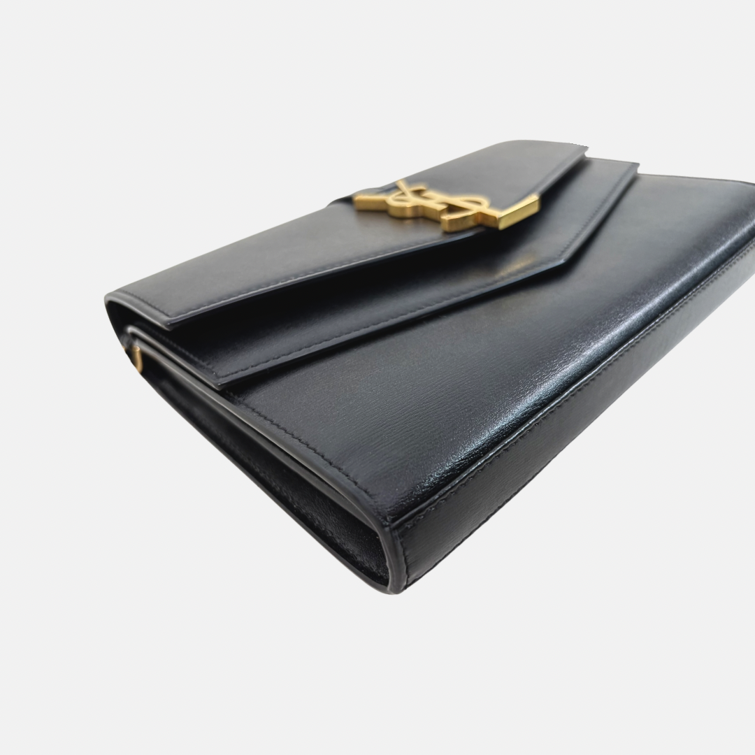 Sulpice Chain Shoulder Bag Black Gold Hardware