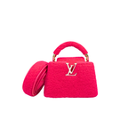 Capucines BB Pink Soft Merino Shearling Gold Hardware