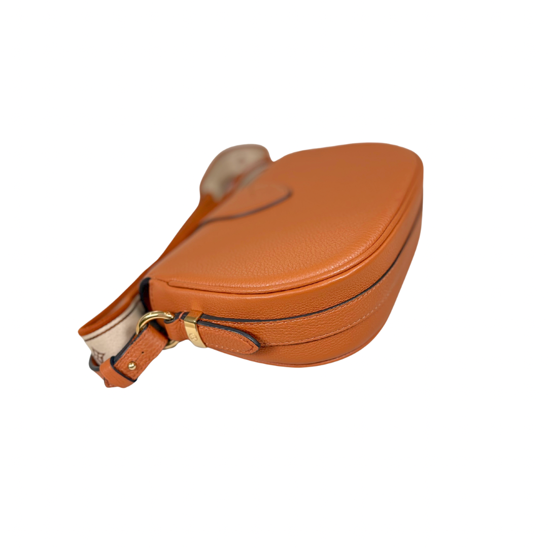 Pont 9 PM Caramel Brown Grained Leather Gold Hardware