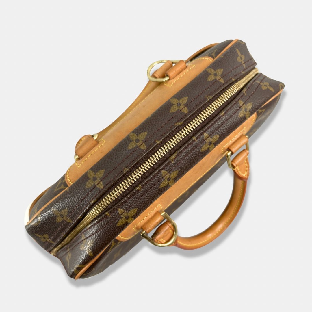Trouville Monogram Canvas Handbag Gold Hardware