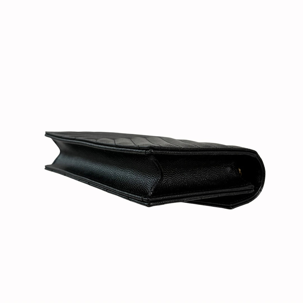 Classic Cassandre Chain Wallet Black Gold-Tone Hardware
