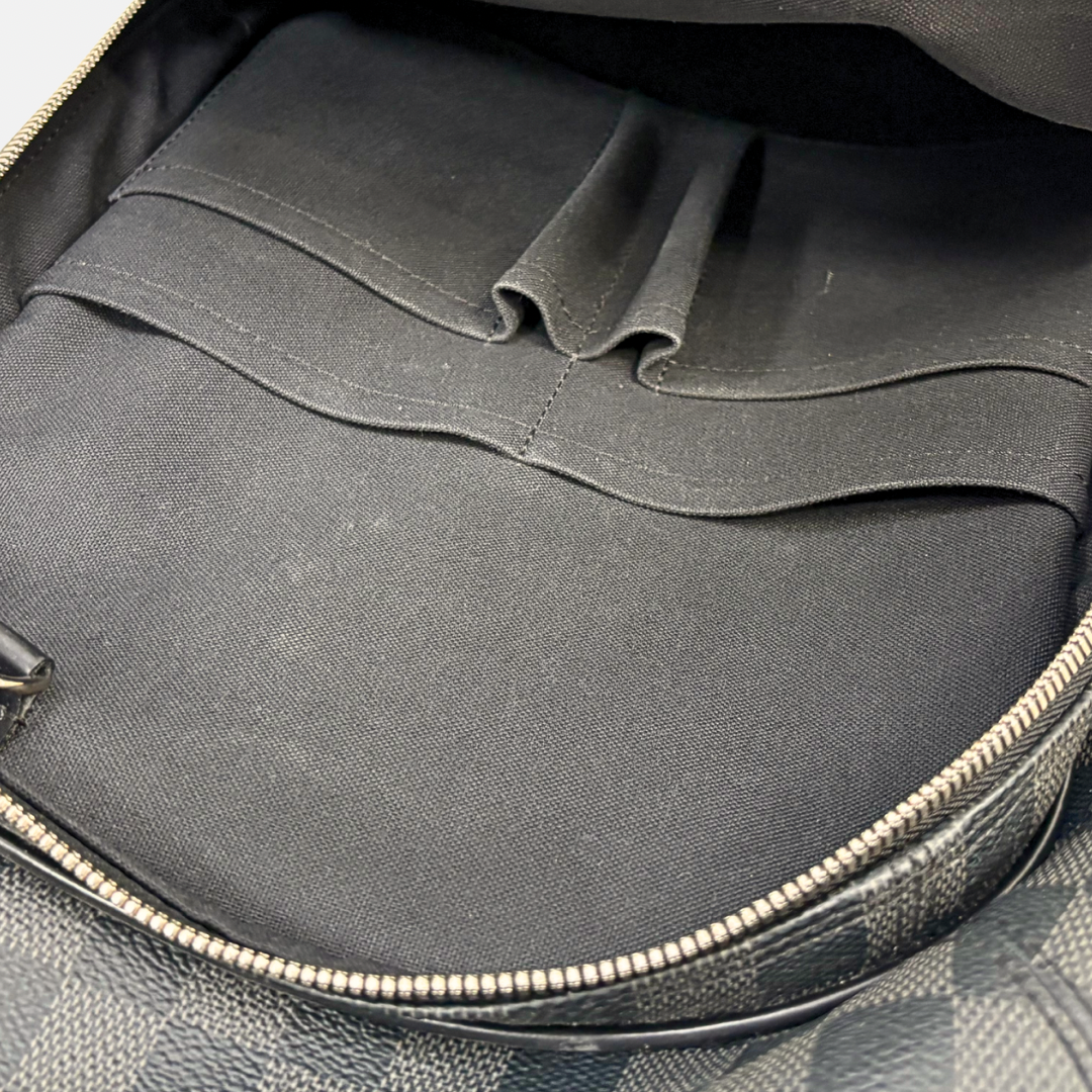 Damier Graphite Canvas Backpack Black Silver Hardware