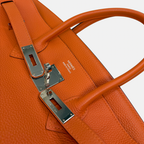 Birkin 35 Orange Togo Palladium Hardware Square N