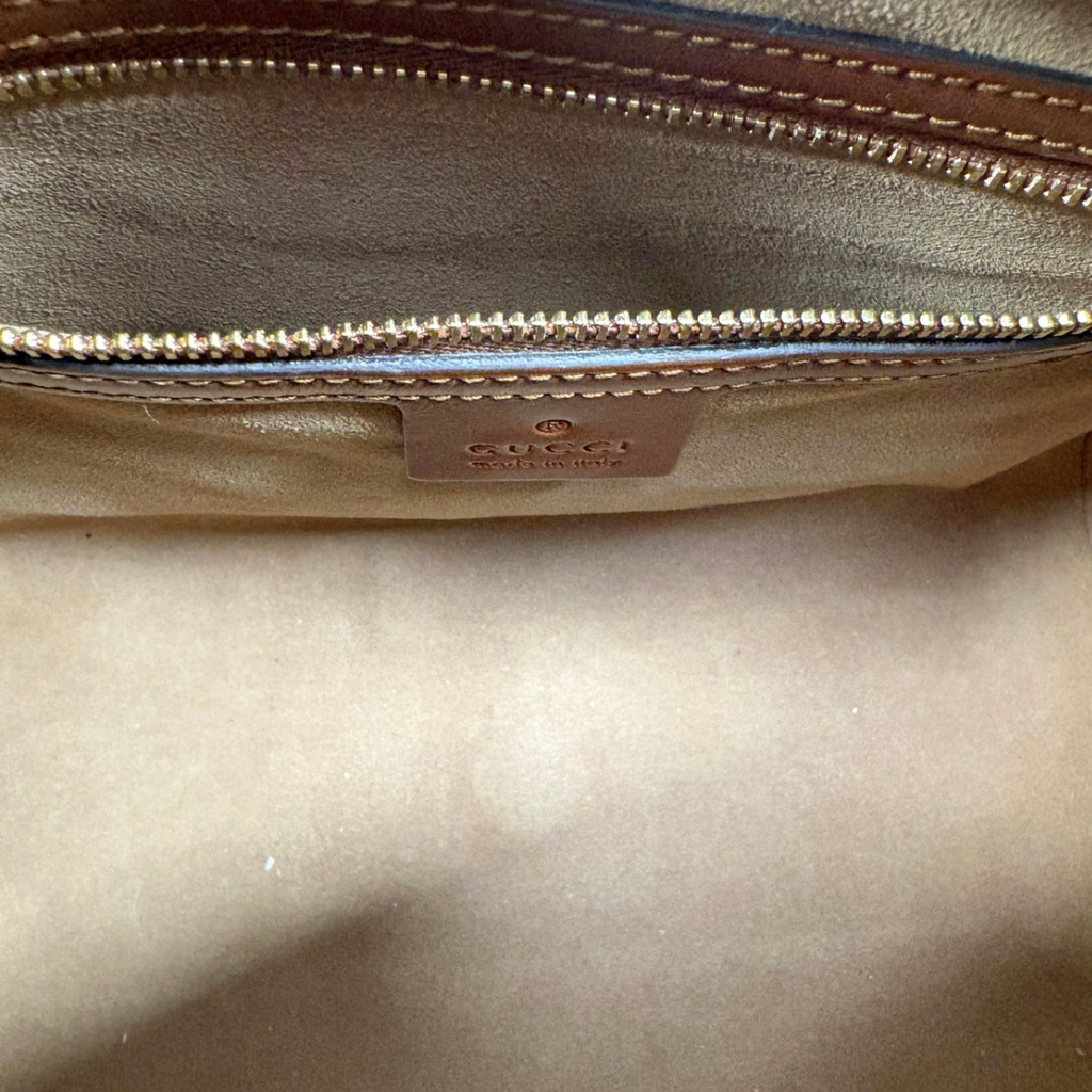 Boston Bag Small GG Supreme Canvas Gold Hardware