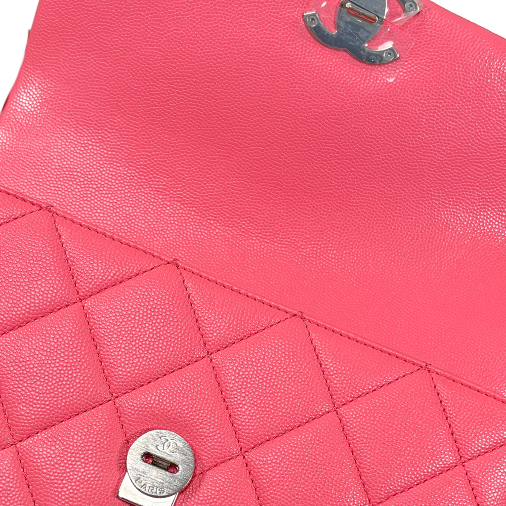 Runway All Pink Flap Bag Caviar Leather Series 30