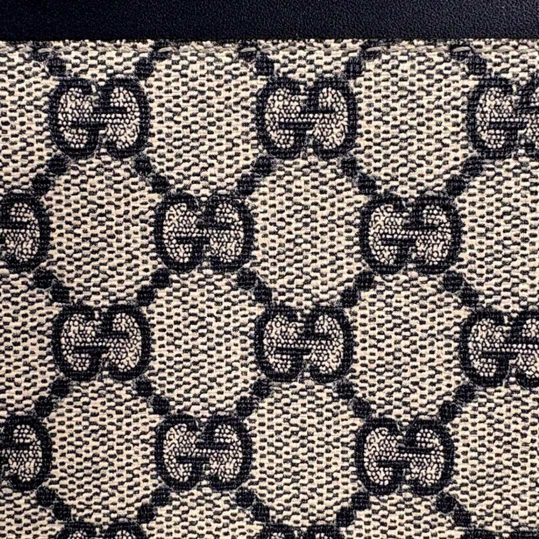GG Supreme Canvas Bi-Color Wallet On Chain Gold Hardware
