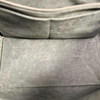 Lock Me Tote Bag Black Python Leather Silver Hardware
