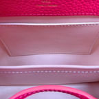 Capucines BB Pink Soft Merino Shearling Gold Hardware
