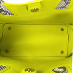 Addict Tote Bag Exotic Leather Green Gold Hardware