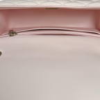 Mini Flap Pale Pink Lambskin Leather Gold Hardware Microchip