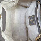 Signature Hobo Bag Vitello Daino Leather Grey Gold Hardware
