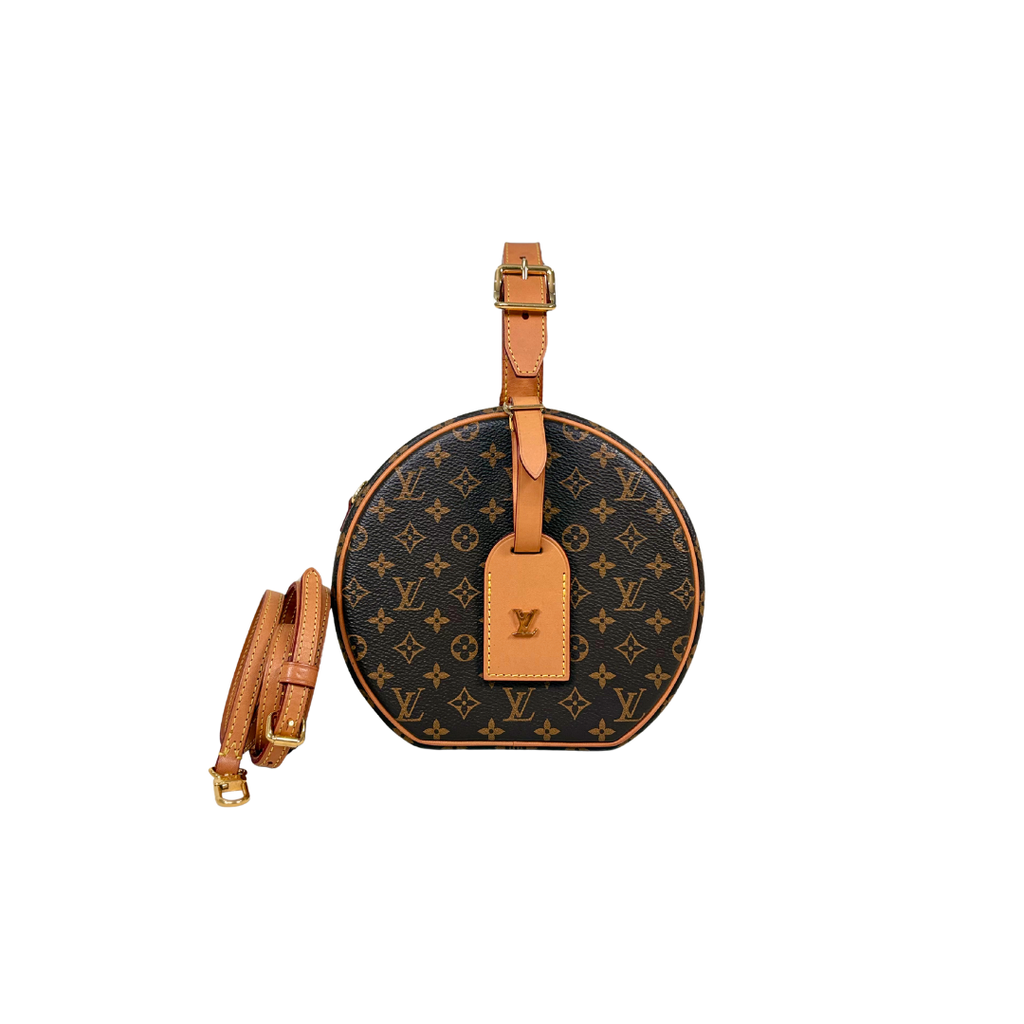 Petite Boite Chapeau Monogram Canvas Gold Hardware
