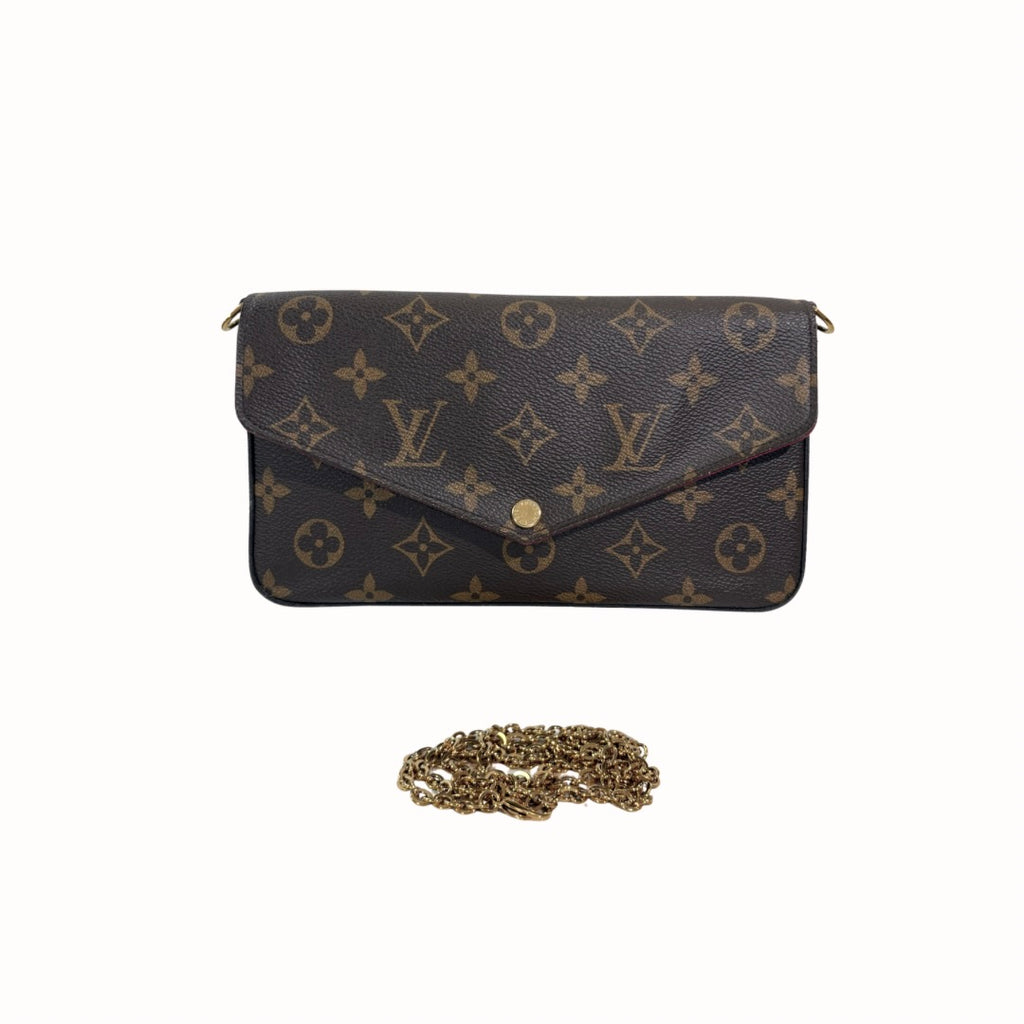 Pochette Félicie Monogram Canvas Gold-Tone Hardware