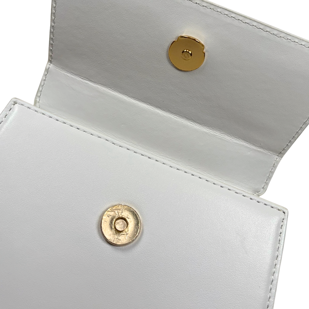 Le Chiquito Mini White Moyen Gold Hardware