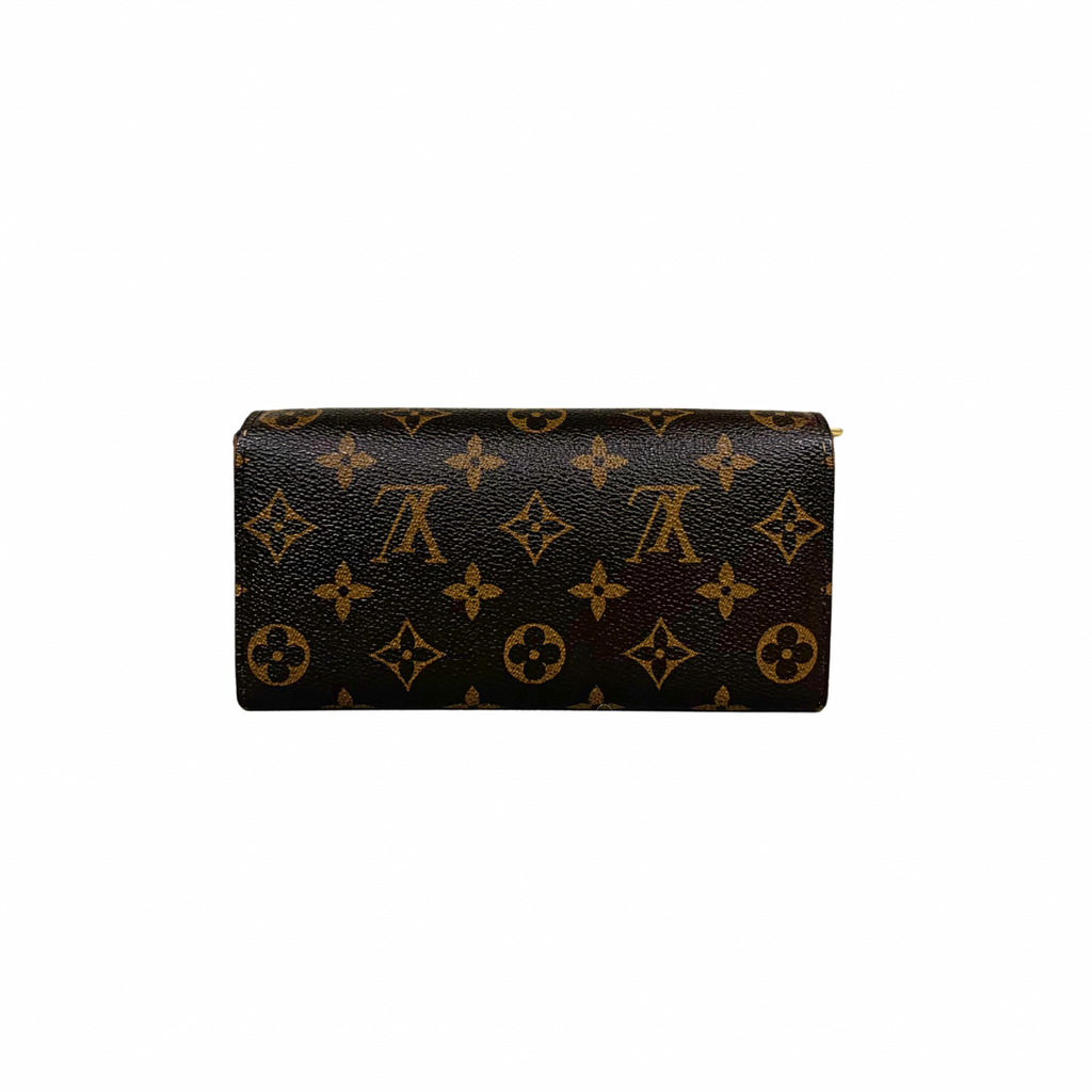 Long Wallet Monogram Canvas Gold Hardware