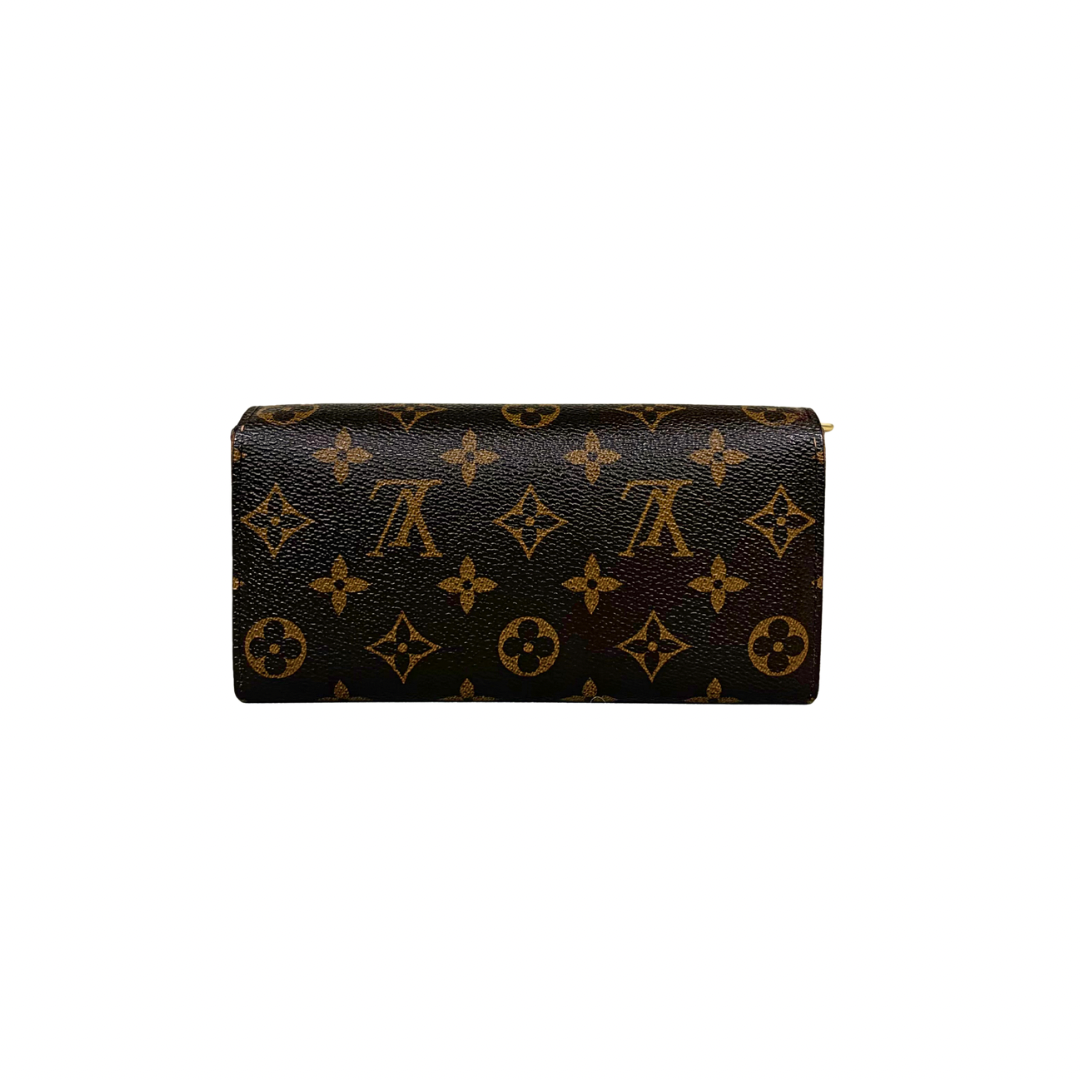 Long Wallet Monogram Canvas Gold Hardware