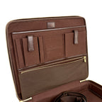 Sabana Case Bag Damier Ebene Leather Gold Hardware
