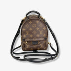 Palm Springs Monogram Canvas Mini Backpack Gold Hardware