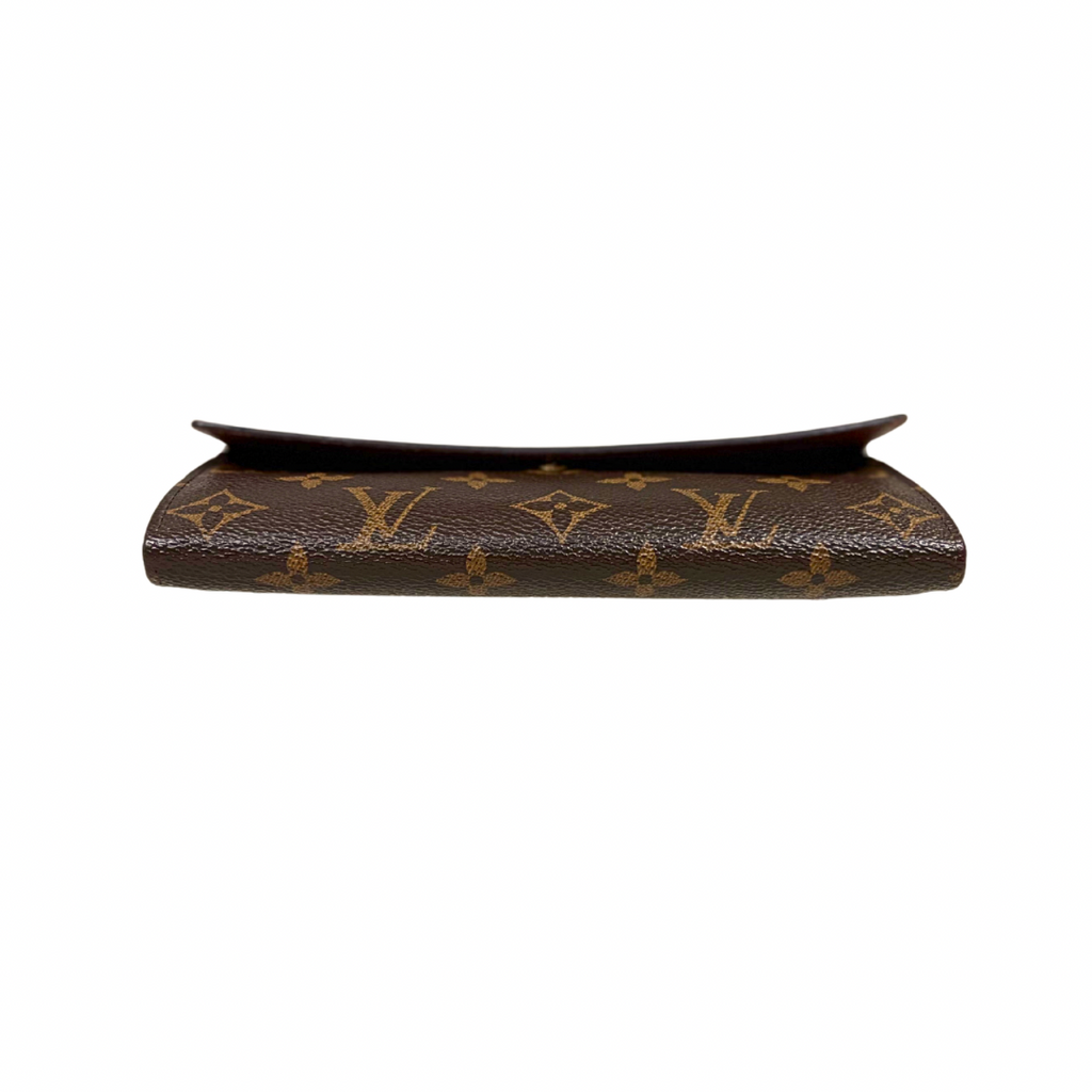Long Wallet Monogram Canvas Gold Hardware