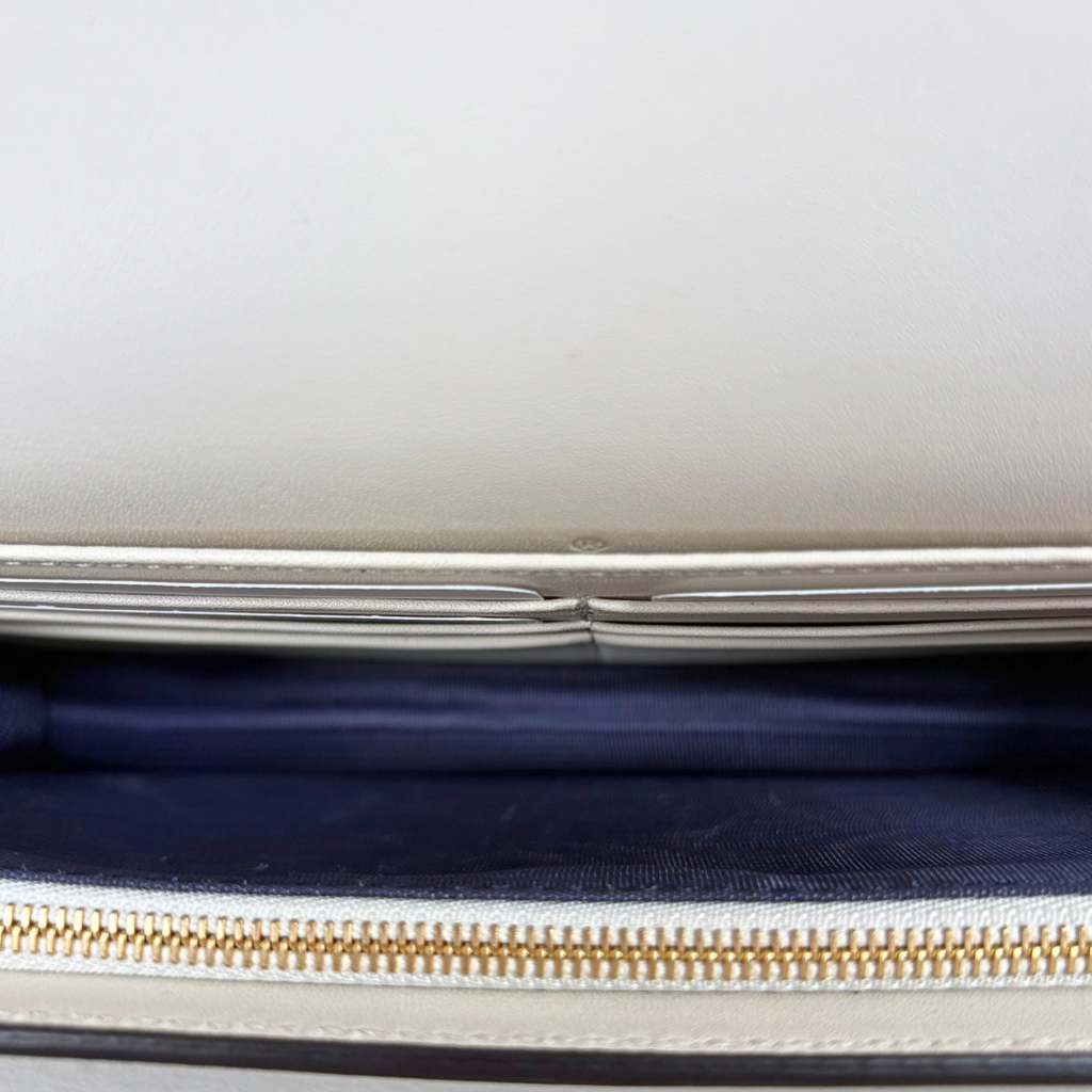 GG Supreme Canvas Bi-Color Wallet On Chain Gold Hardware