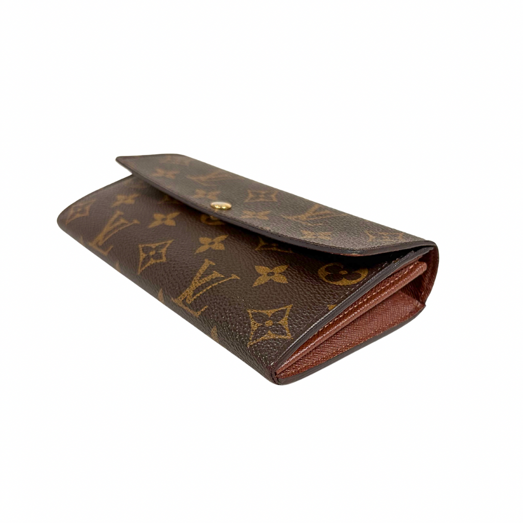 Long Wallet Monogram Canvas Gold Hardware