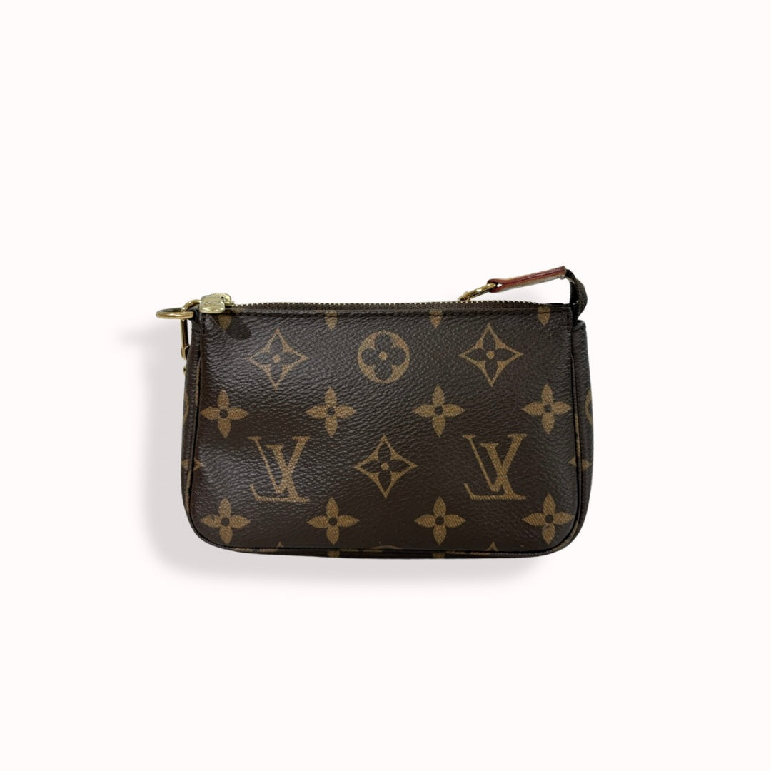 Mini Pochette Accessoires Monogram Canvas Gold Hardware