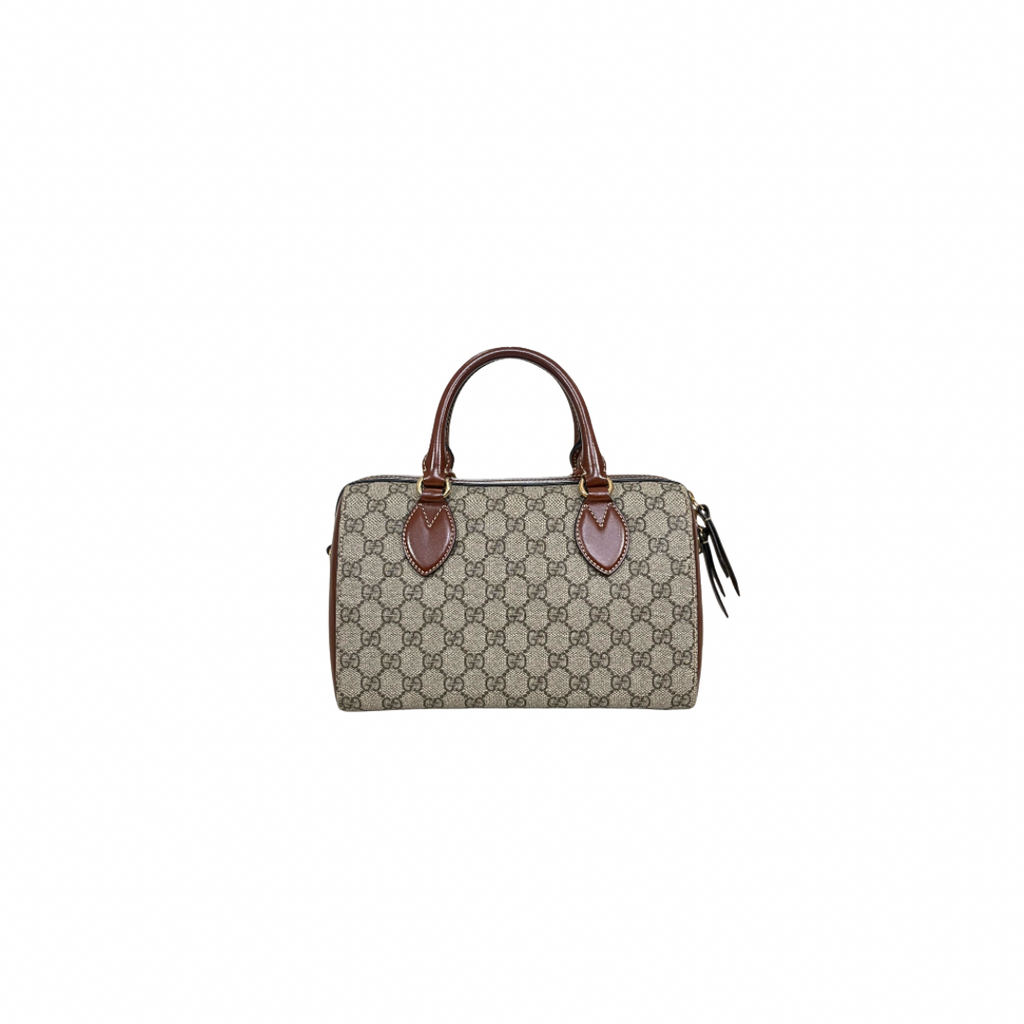 Boston Bag Small GG Supreme Canvas Gold Hardware