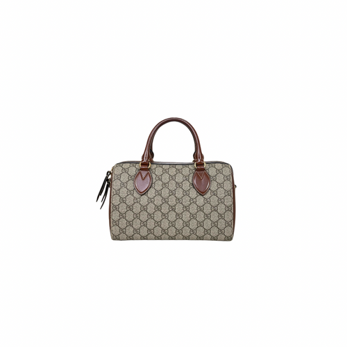 Boston Bag Small GG Supreme Canvas Gold Hardware