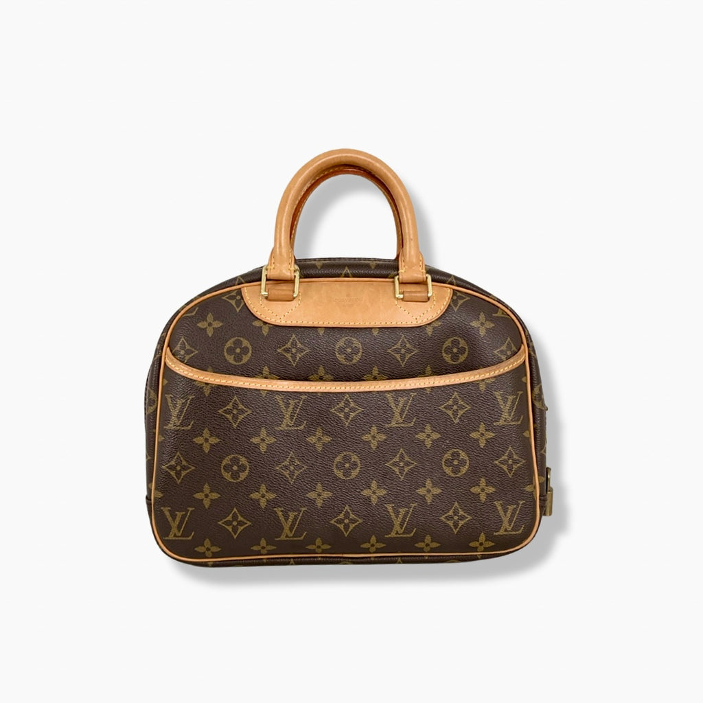 Trouville Monogram Canvas Handbag Gold Hardware