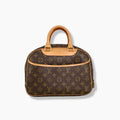Trouville Monogram Canvas Handbag Gold Hardware