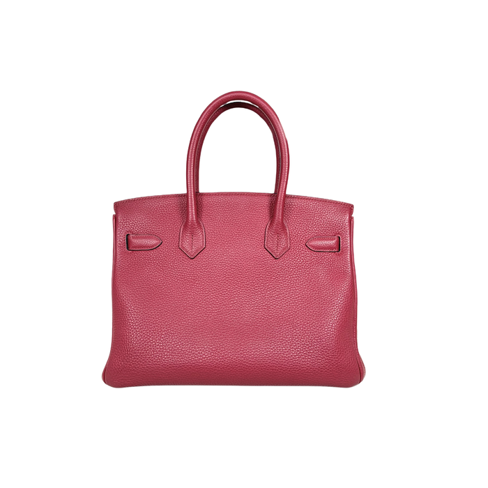 Birkin 30 Rouge H Togo Leather Stamp X Palladium Hardware