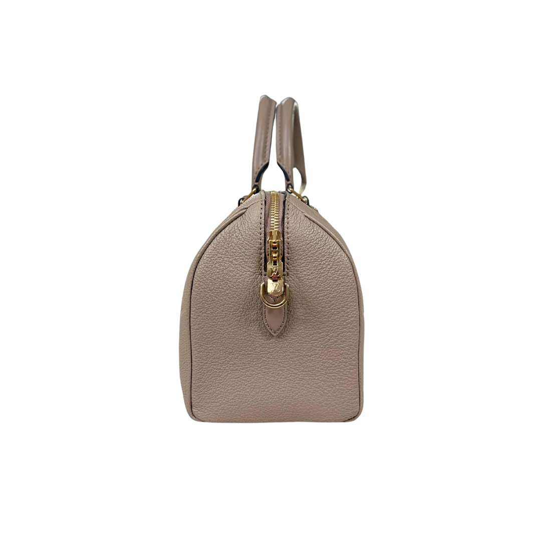 Speedy Bandouliere 25 Monogram Empreinte Beige Gold Hardware