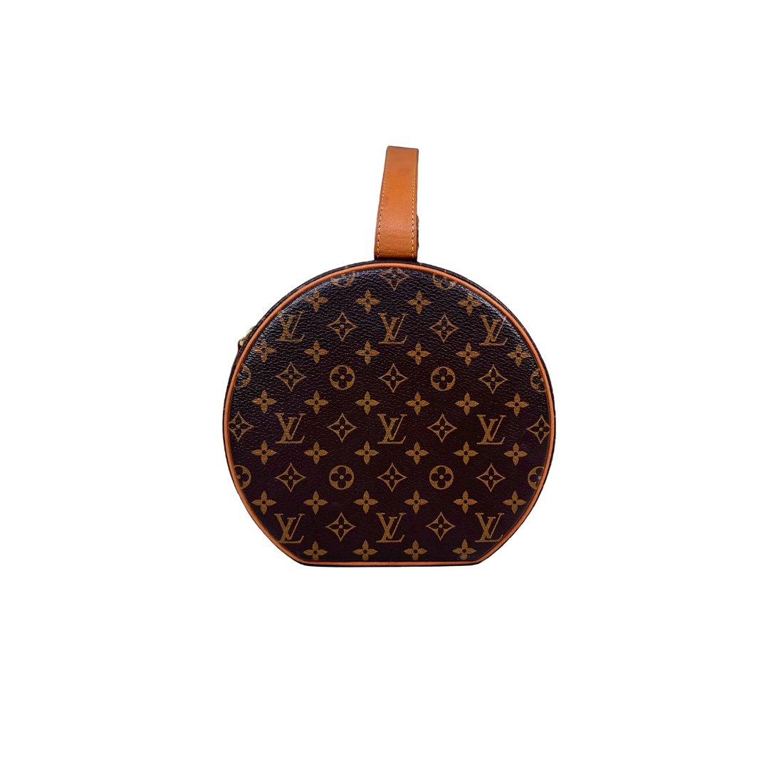Petite Boite Chapeau Monogram Canvas Gold Hardware