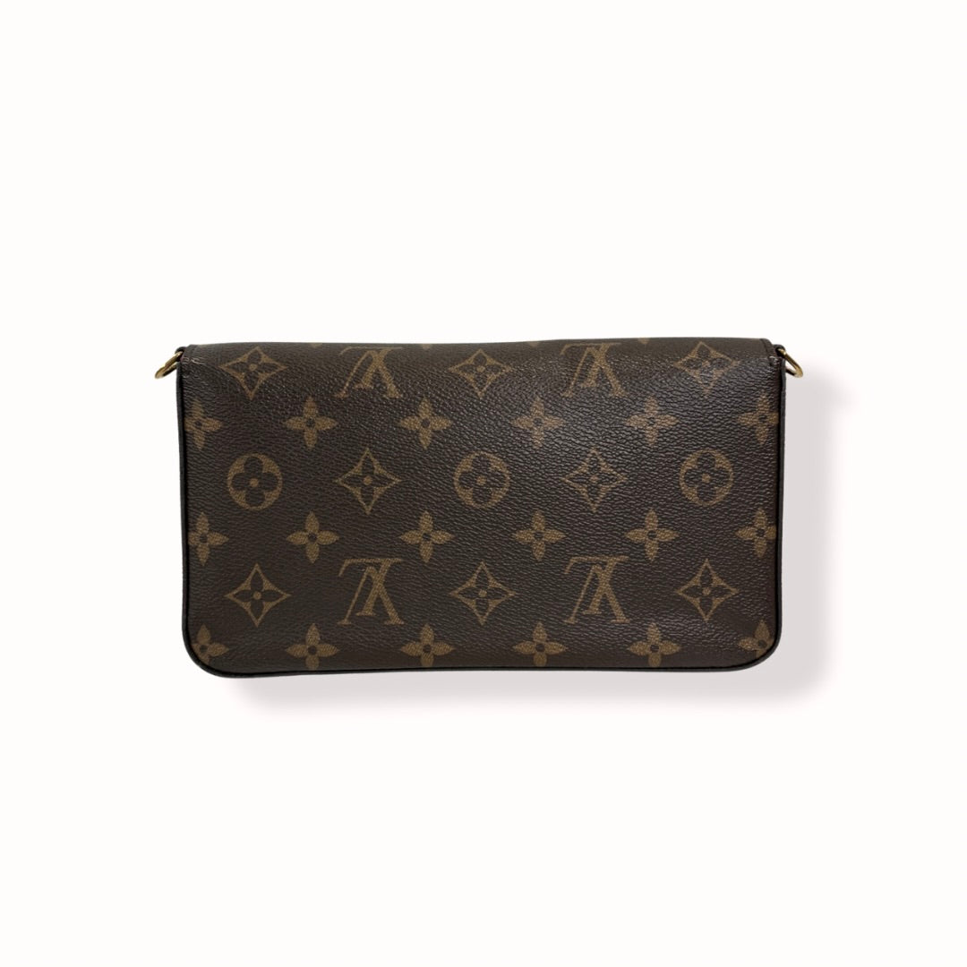 Pochette Félicie Monogram Canvas Gold-Tone Hardware