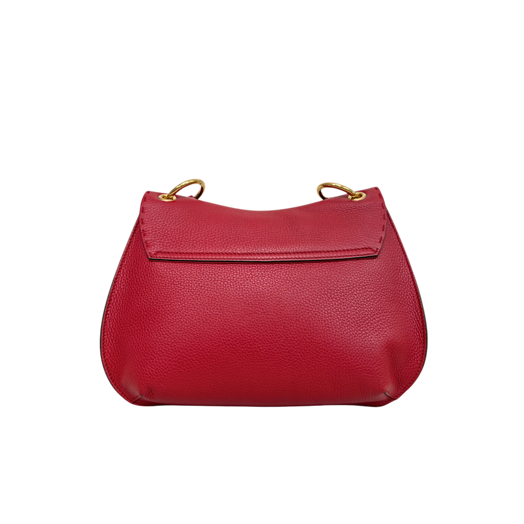 Animalier GG Marmont Red Feline Head Detail Gold-Tone Hardware